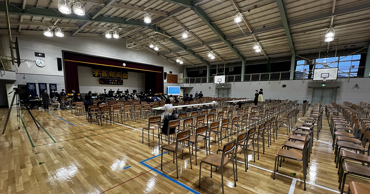 中学校の学芸発表会