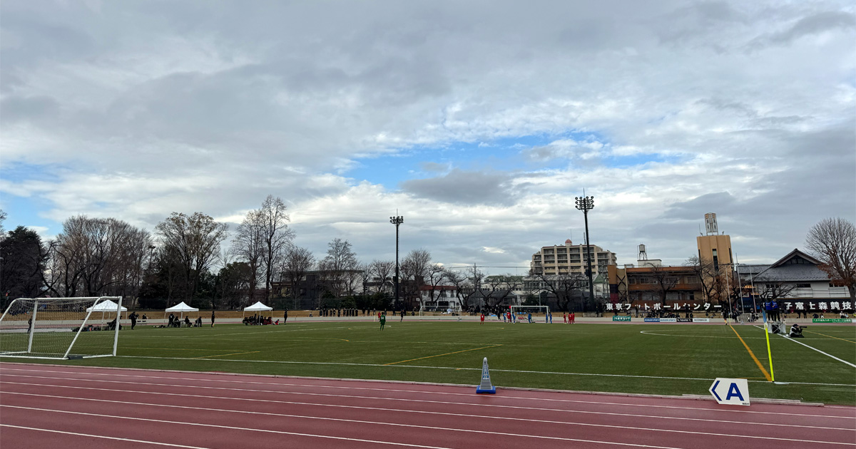 少年サッカー大会の会場